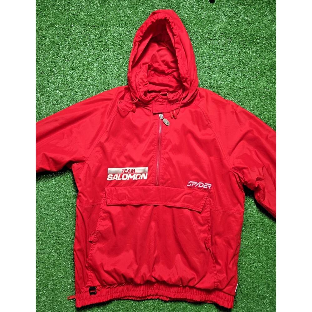 Spyder x Salomon Team Anorak Jacket – Red – 1/4 Zip – Men’s Large | Vintage Ski